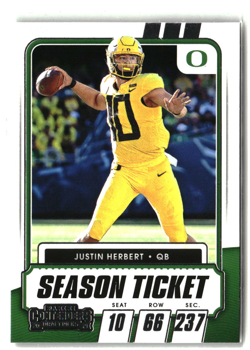 Justin Herbert 2021 Panini Contenders Draft Picks #11
