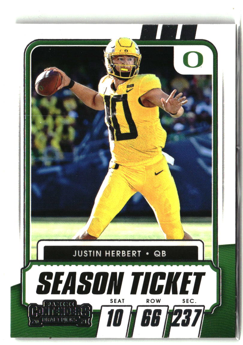 Justin Herbert 2021 Panini Contenders Draft Picks #11