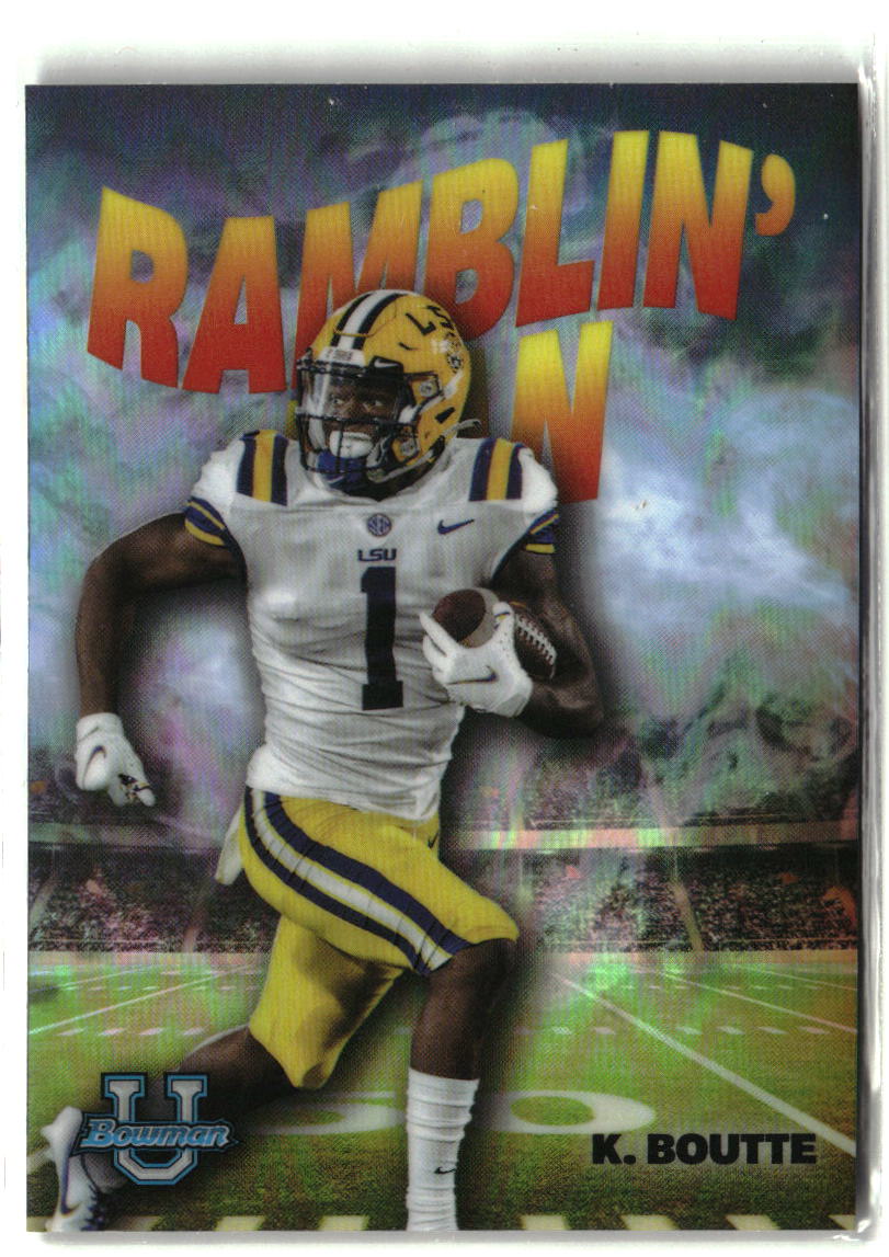 Kayshon Boutte 2022 Bowman University Chrome Ramblin' Man #RM-14