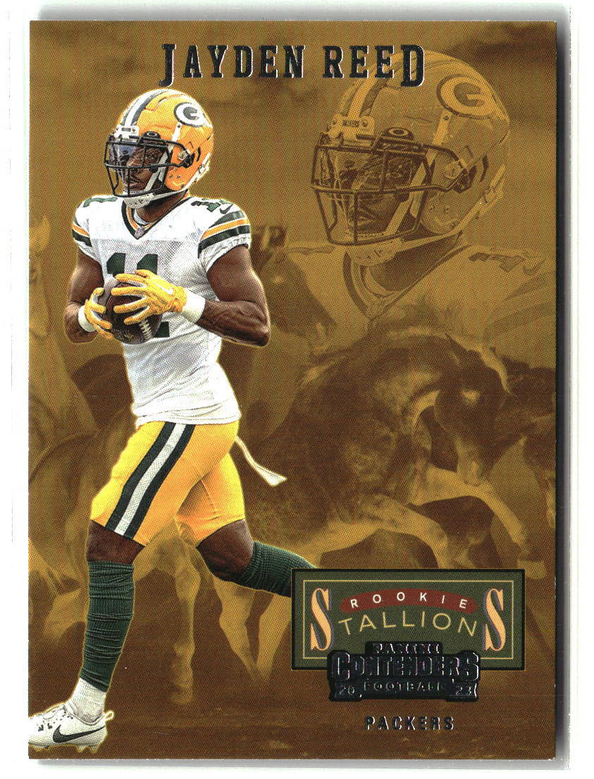 Jayden Reed 2023 Panini Contenders Rookie Stallions #22