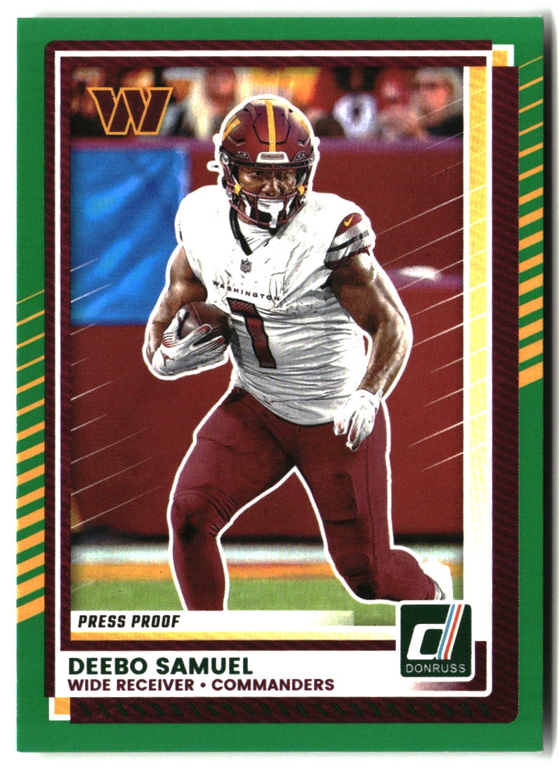 Deebo Samuel 2025 Donruss Press Proofs Green #36