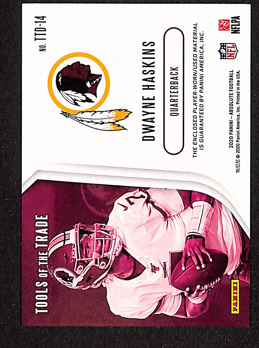 Dwayne Haskins 2020 Panini Absolute Tools of the Trade Double #TTD-14 #/99