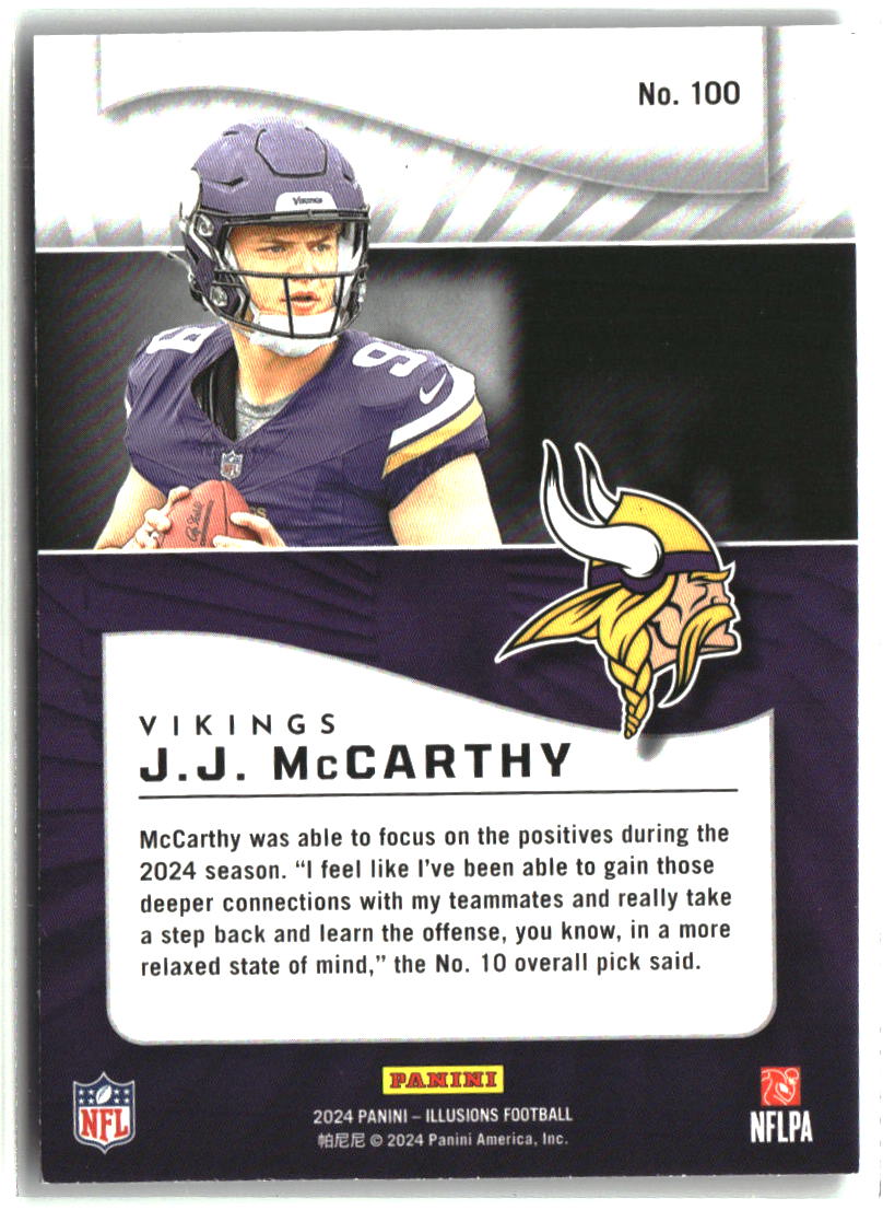 J.J. McCarthy 2024 Panini Illusions Retail #100