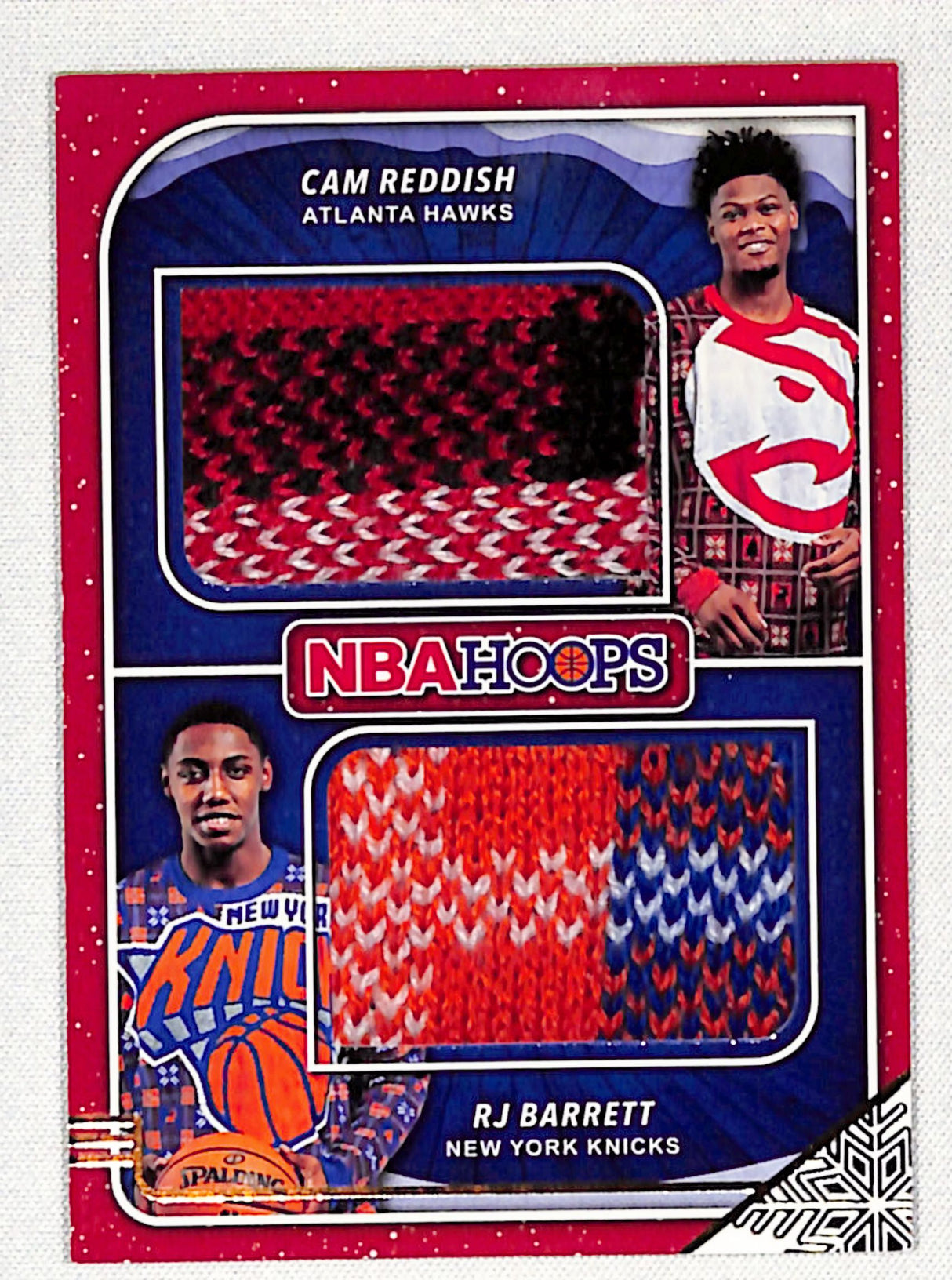 Cam Reddish / RJ Barrett MEM 2019-20 Hoops Winter Rookie Sweaters Dual #SD-RC