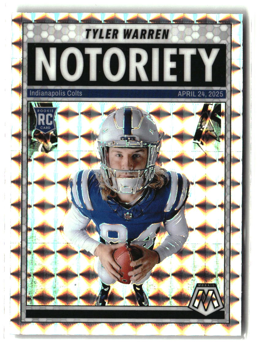 Tyler Warren 2025 Panini Mosaic Notoriety Mosaic #25