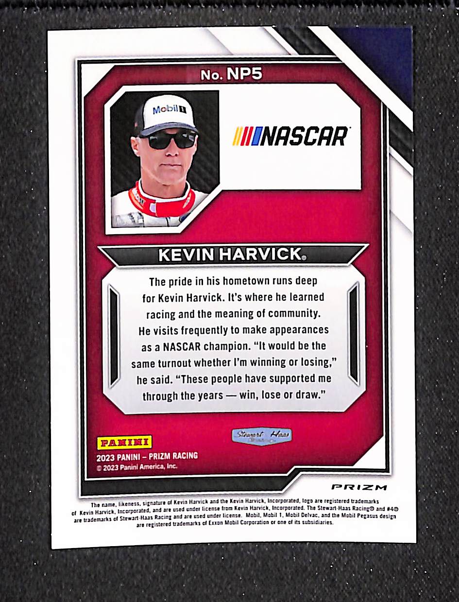 Kevin Harvick 2023 Panini Prizm National Pride White Sparkle Prizm #NP5