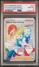 Load image into Gallery viewer, Chili & Cilan & Cress (Secret) SWSH08: Fusion Strike #273/264 PSA 10