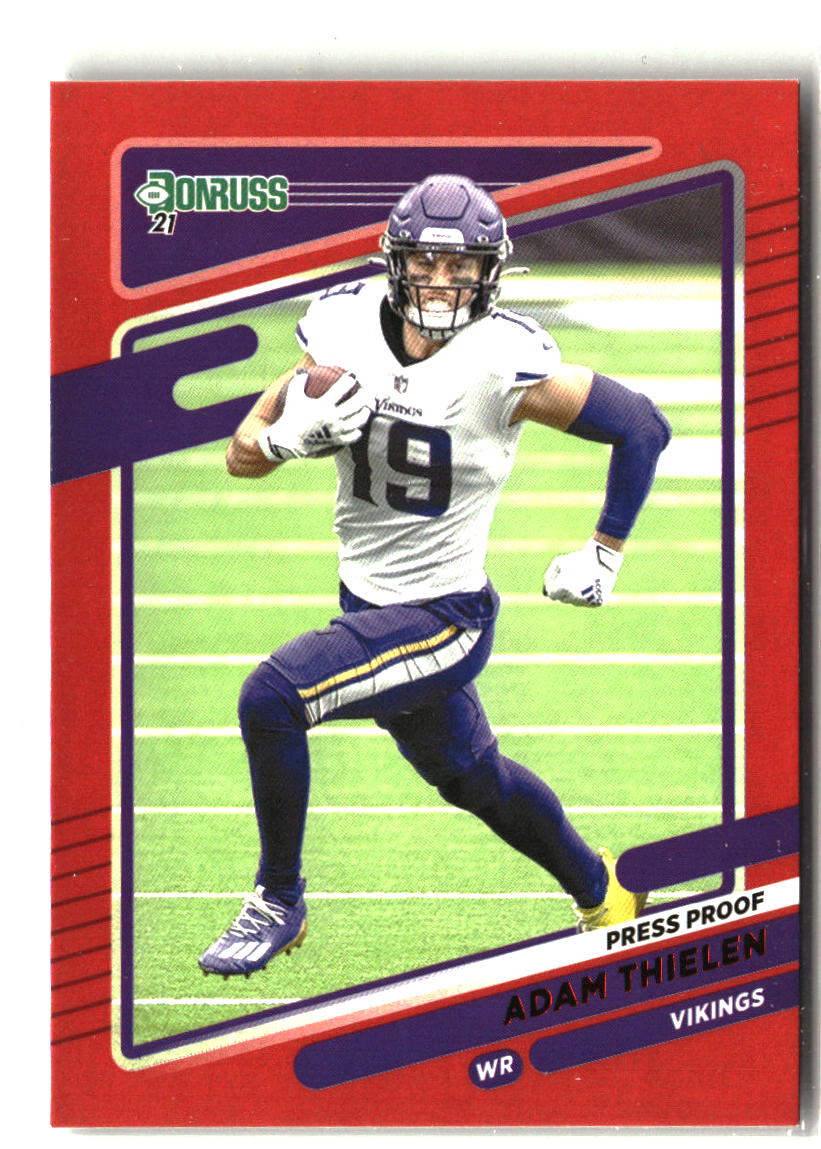 Adam Thielen 2021 Donruss Press Proof Red #126
