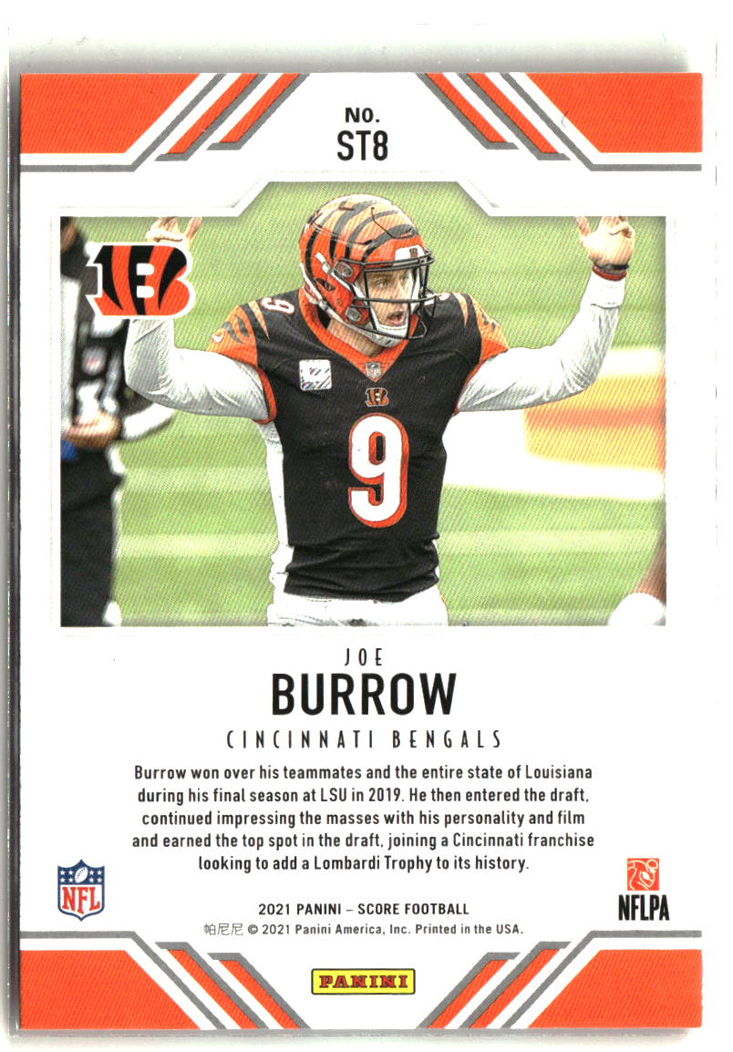Joe Burrow 2021 Score Score Team #ST8