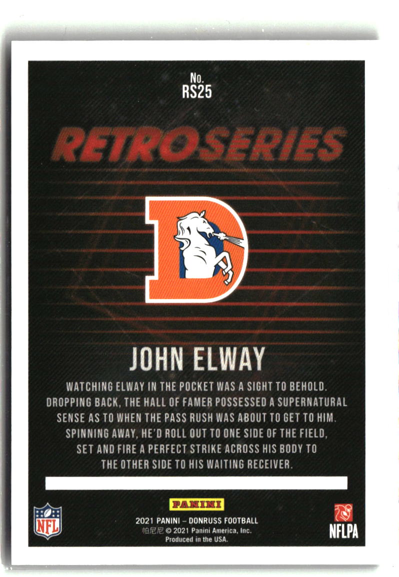 John Elway 2021 Donruss Retro Series #RS25