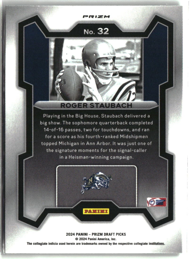 Roger Staubach 2024 Panini Prizm Draft Picks Green #32