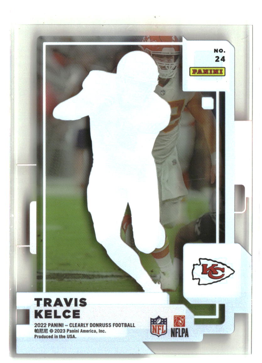 Travis Kelce 2022 Clearly Donruss #24