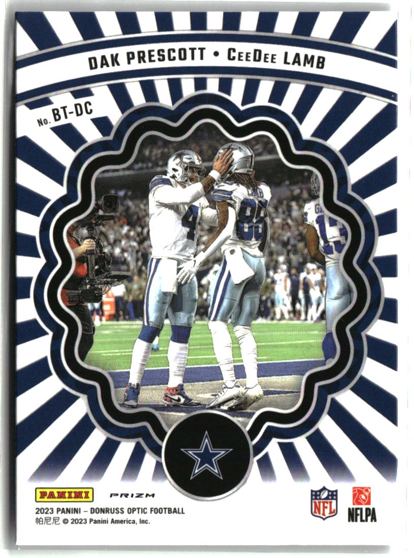 Dak Prescott / CeeDee Lamb 2023 Donruss Optic Best Tuddys #BT-DC