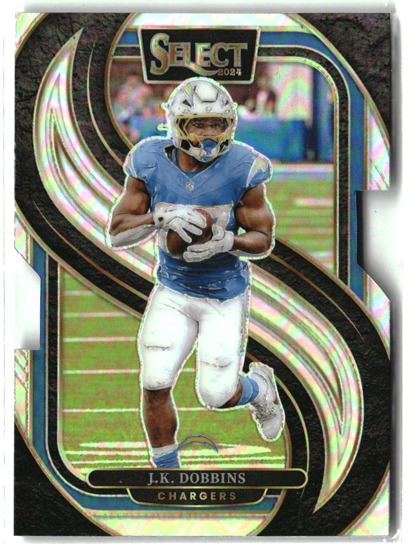 J.K. Dobbins 2024 Panini Select Silver Prizm Die Cut #162