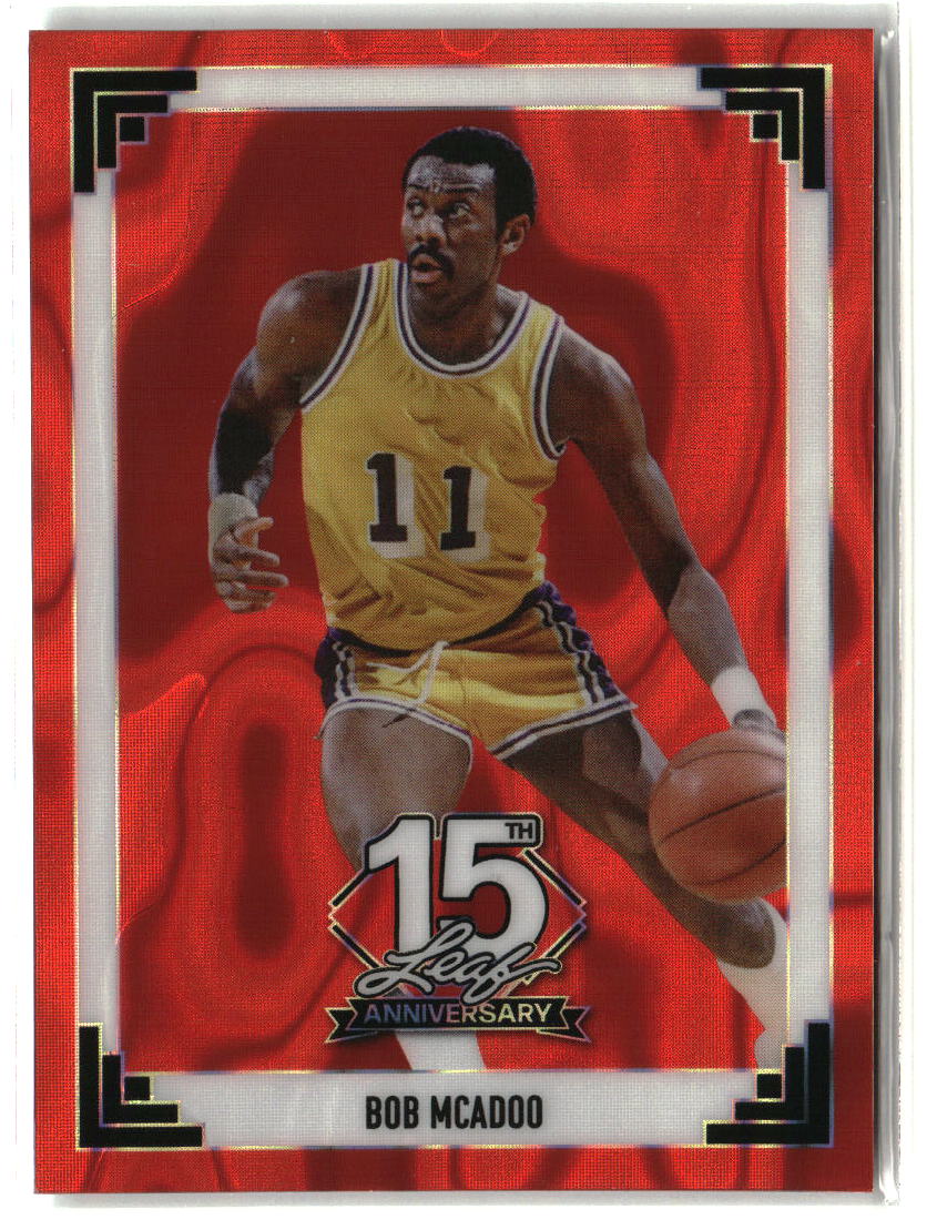 Bob McAdoo 2025 Leaf 1991 Base Lava Red #91B-14 #/3