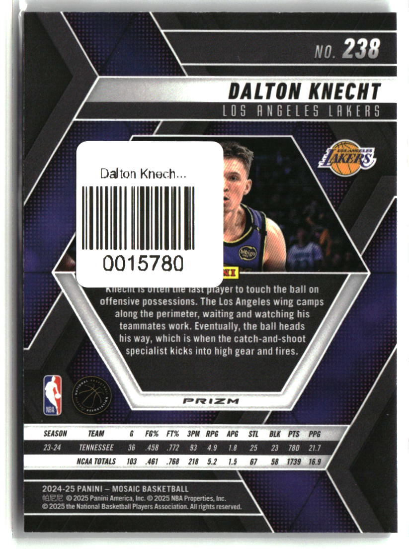 Dalton Knecht 2024-25 Panini Mosaic Mosaic #238