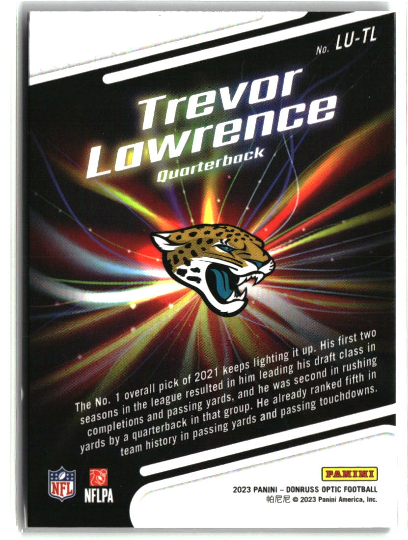 Trevor Lawrence 2023 Donruss Optic Light It Up! #LU-TL