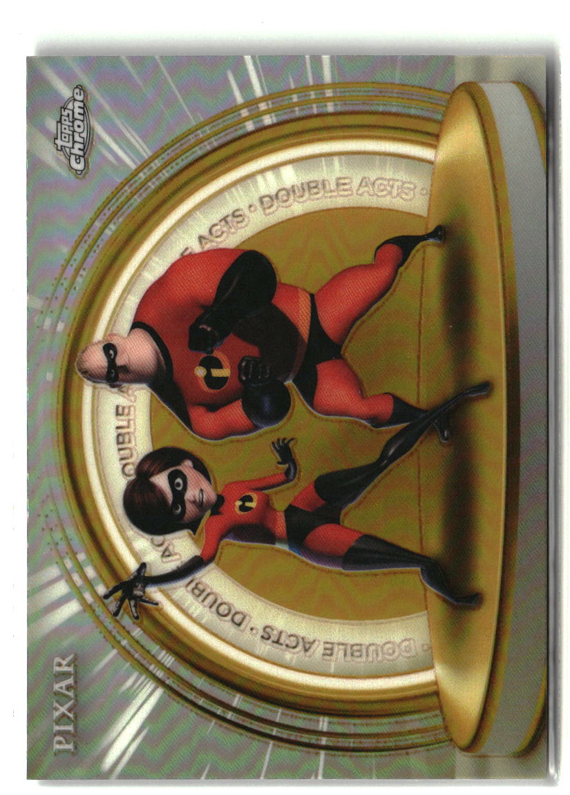 Mr. Incredible / Elastigirl 2025 Topps Pixar Gold Golden Double Acts #DA-4