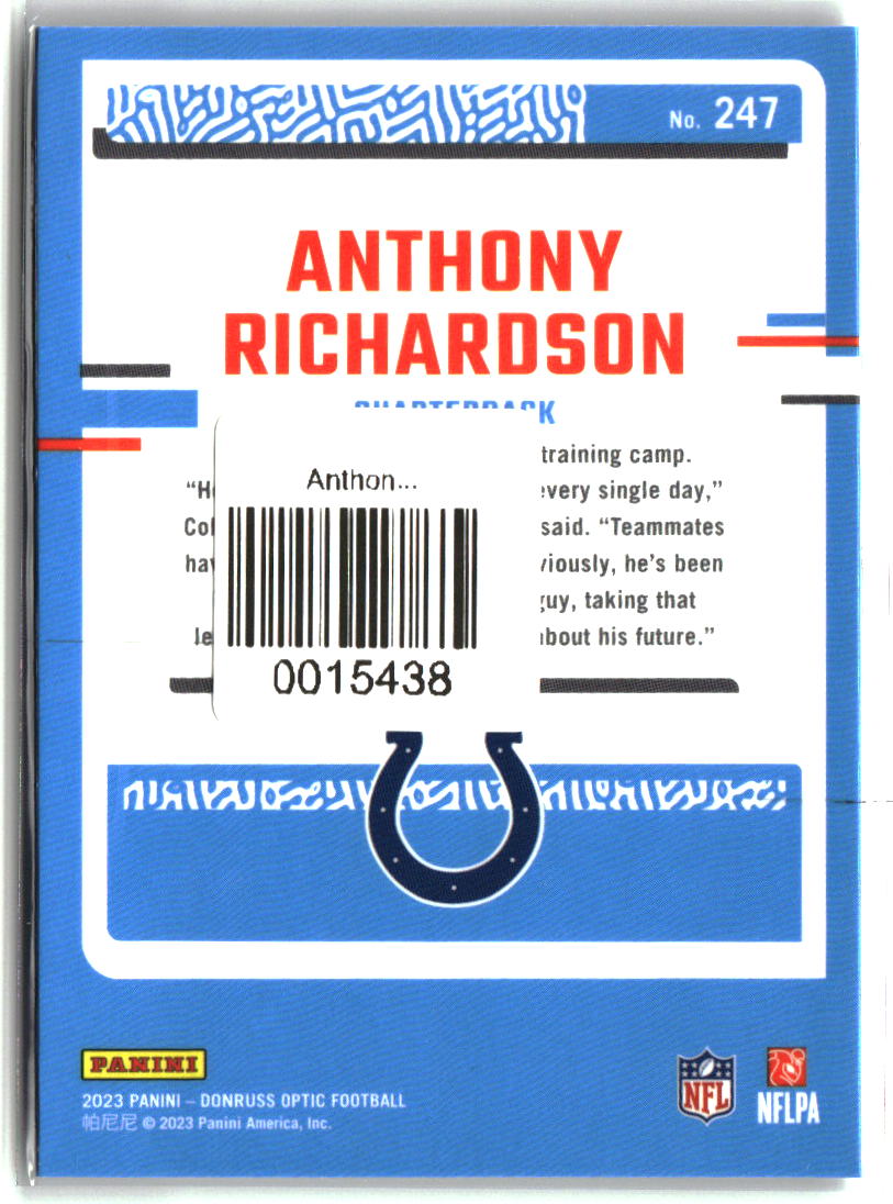 Anthony Richardson 2023 Donruss Optic #247