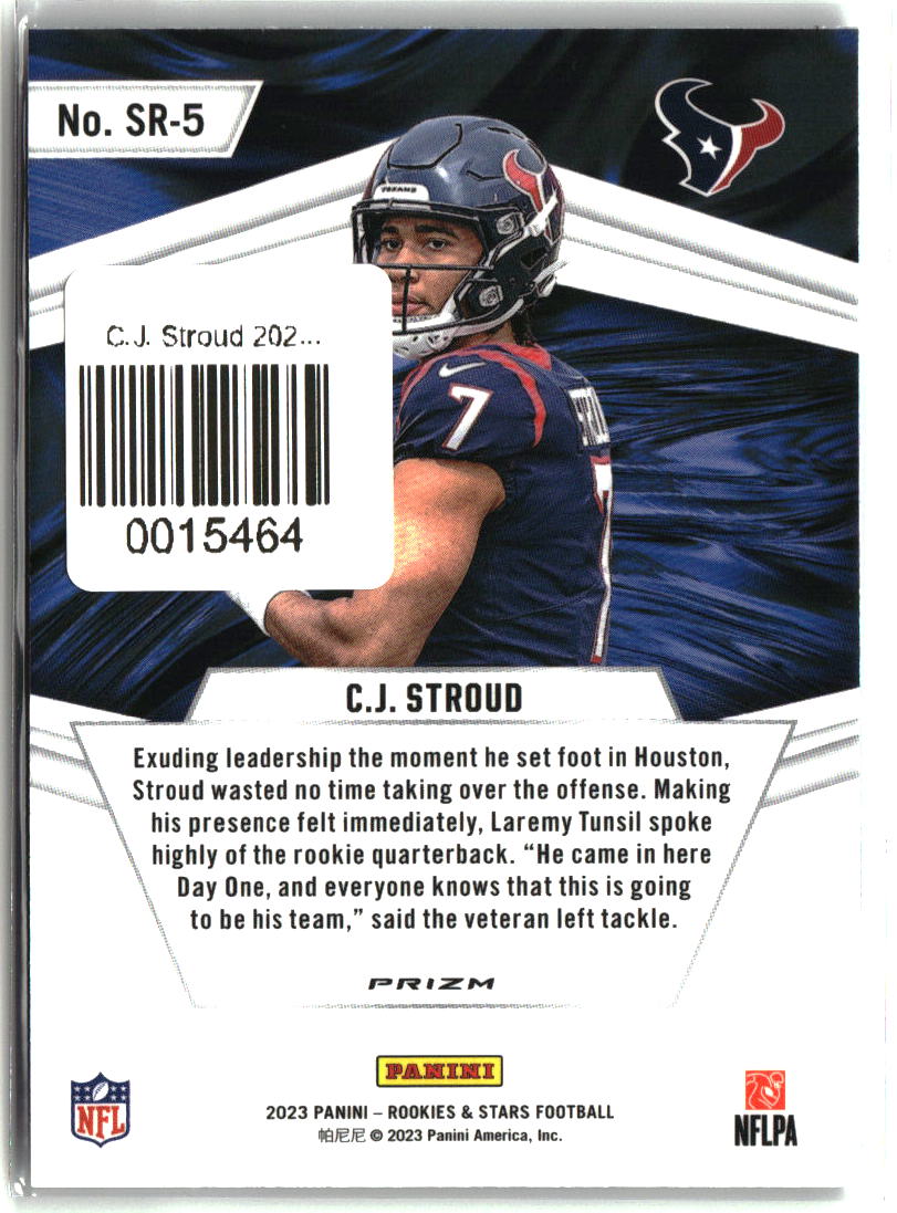 C.J. Stroud 2023 Panini Rookies & Stars Stellar Rookies Silver #SR-5