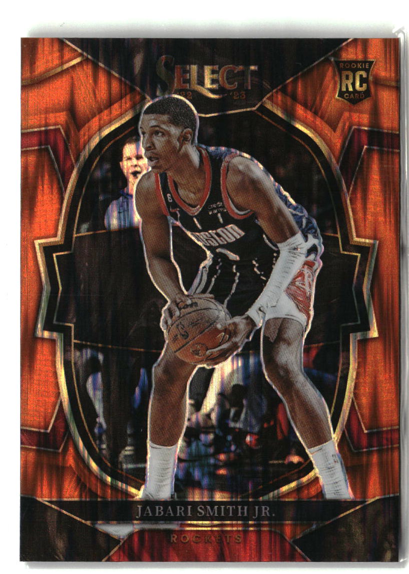 Jabari Smith Jr. 2022-23 Panini Select Orange Flash Prizms #69