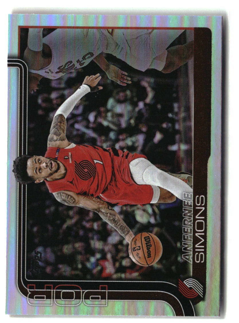 Anfernee Simons 2025-26 Topps Holo Foil #123