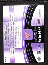 Load image into Gallery viewer, Simon Edvinsson 2023-24 Upper Deck Premier Gear Rookies Button & Tag #PGR-SE #/3