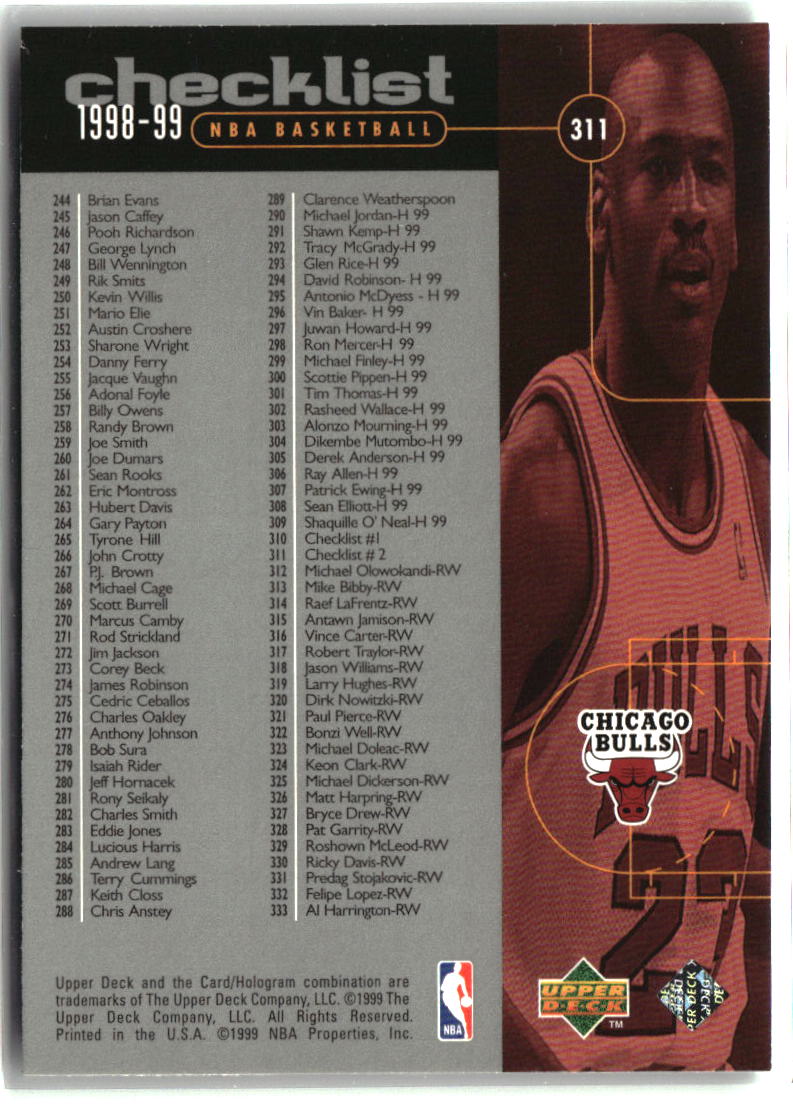 Michael Jordan 1998-99 Upper Deck #311