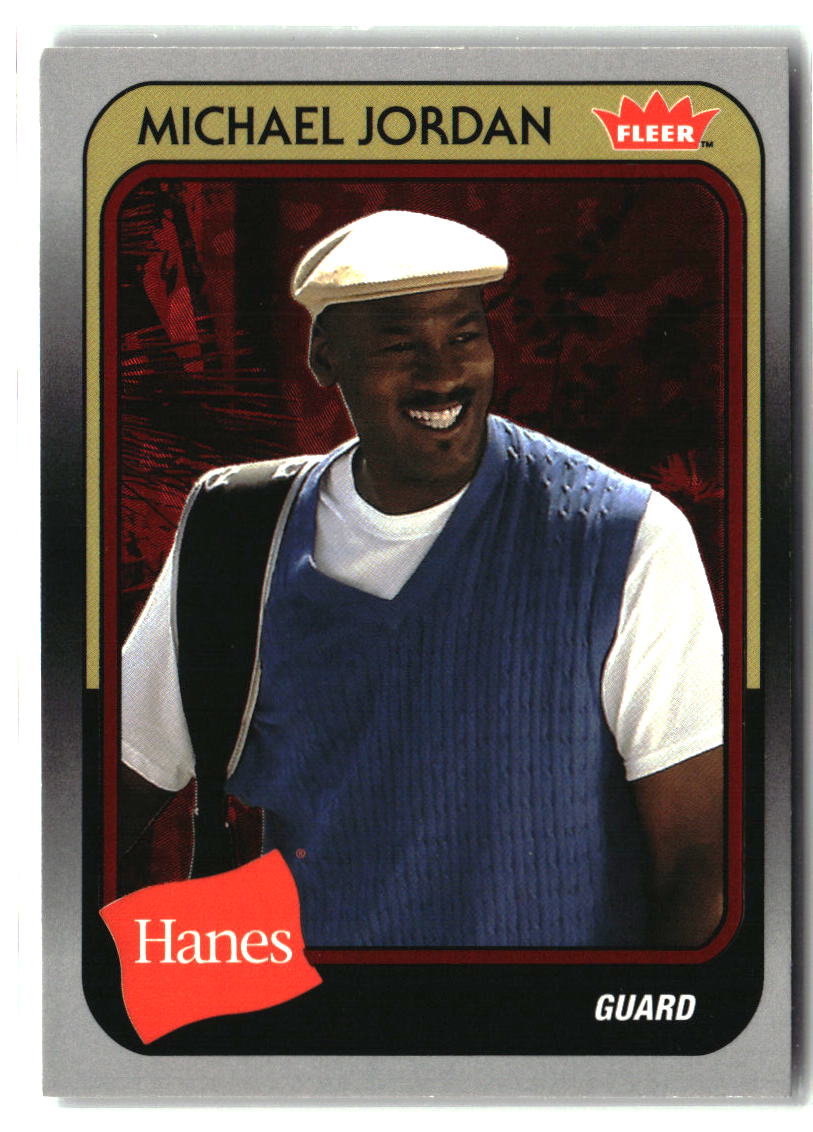 Michael Jordan 2018-19 Fleer Hanes Michael Jordan Red Foil #MJ-34