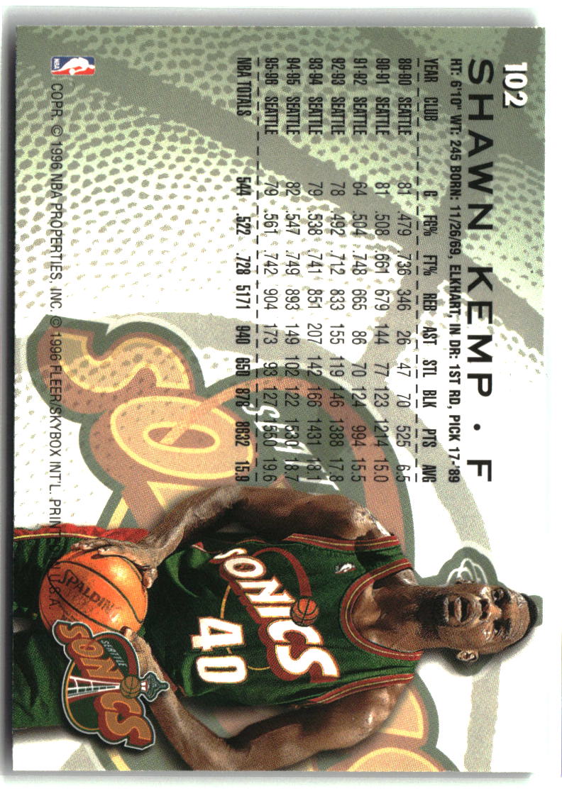 Shawn Kemp 1996-97 Fleer #102