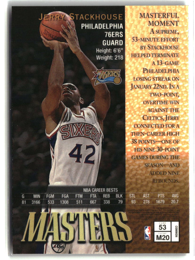 Jerry Stackhouse 1997-98 Finest #53