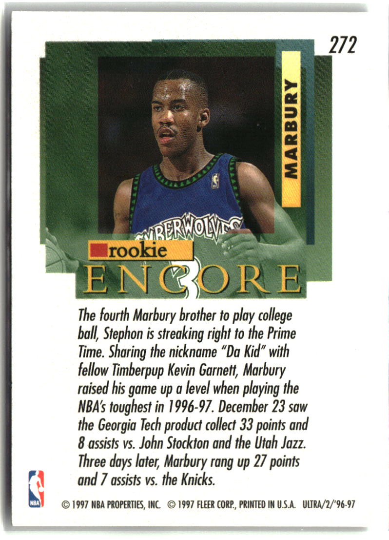 Stephon Marbury 1996-97 Ultra #272