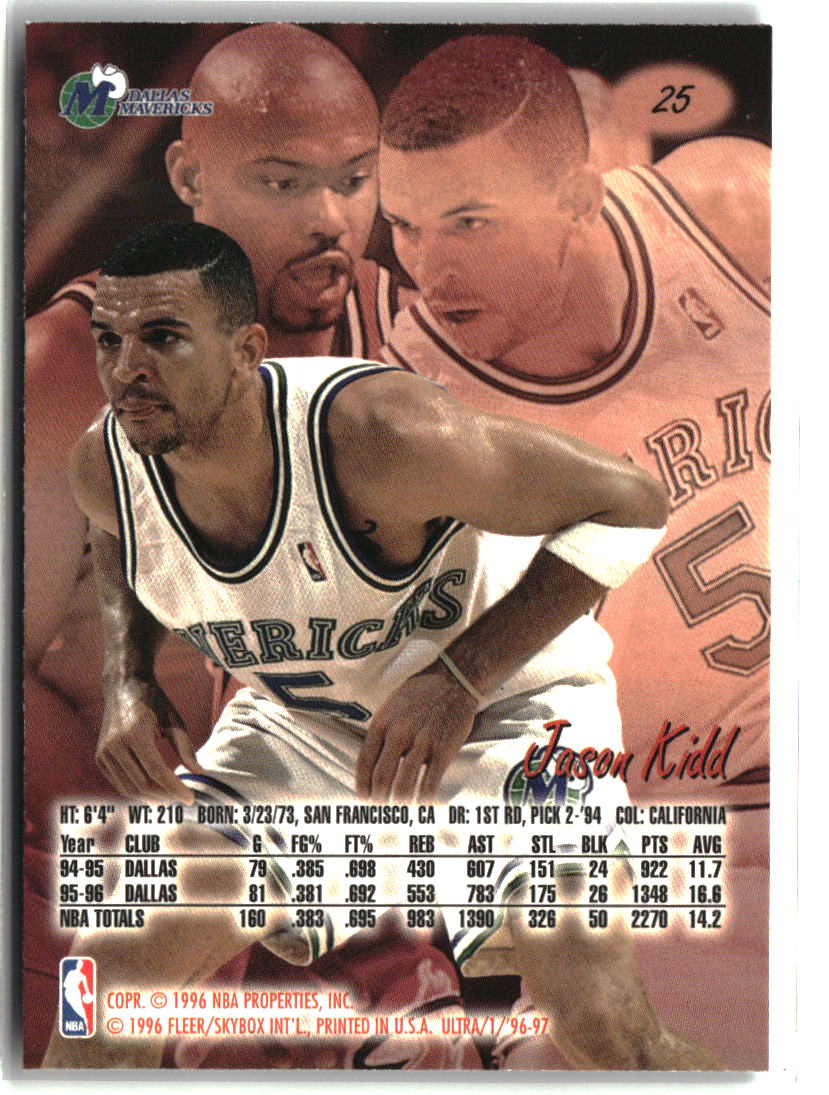 Jason Kidd 1996-97 Ultra #25