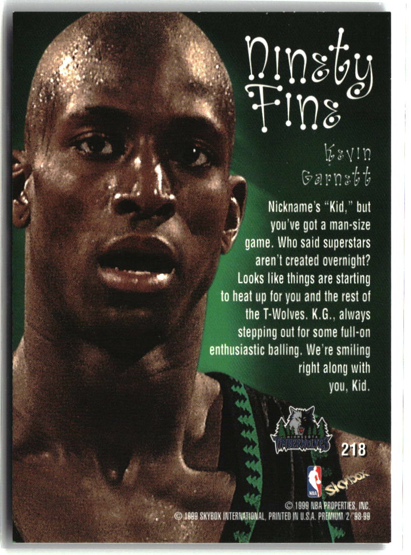 Kevin Garnett 1998-99 SkyBox Premium #218