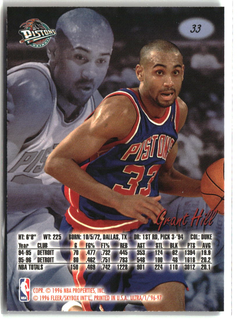 Grant Hill 1996-97 Ultra #33