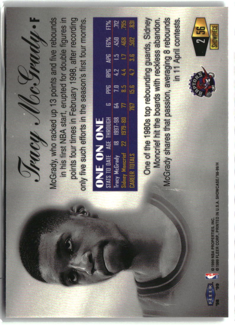 Tracy McGrady 1998-99 Flair Showcase Flair Showcase Row 2 #56