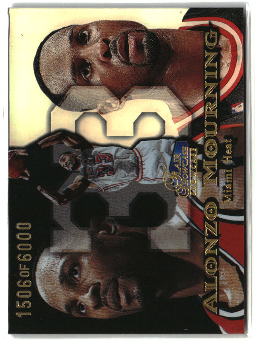 Alonzo Mourning 1998-99 Flair Showcase Flair Showcase Row 1 #62 #/6000