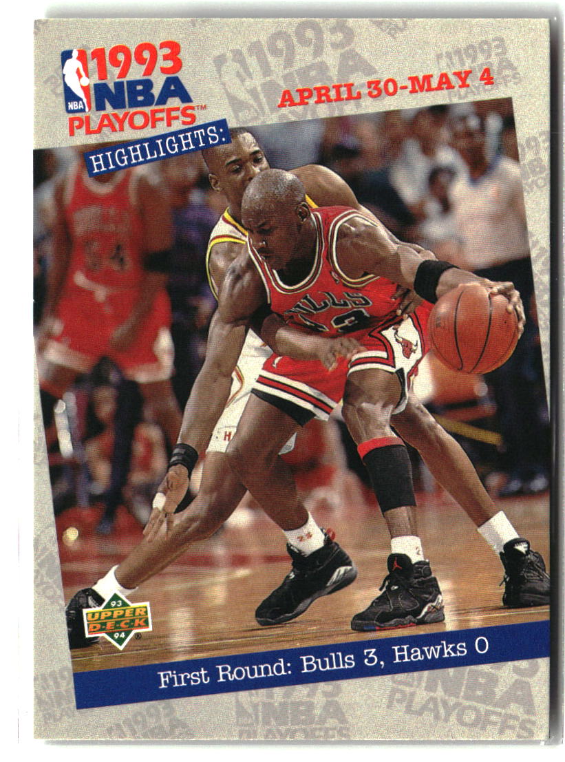 First Round: Bulls 3, Hawks 1993-94 Upper Deck #180