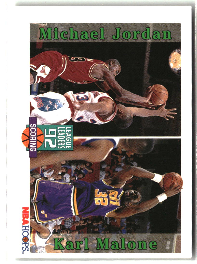Michael Jordan / Karl Malone LL 1992-93 Hoops #320