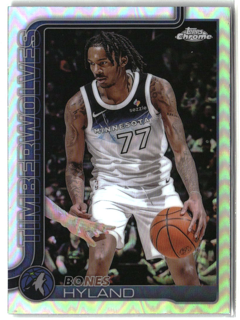 Bones Hyland 2025-26 Topps Chrome Refractor #90