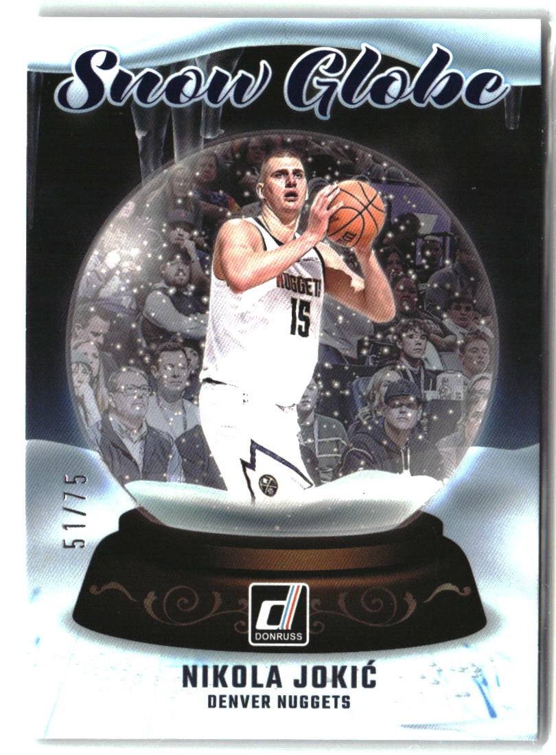 Nikola Jokic 2024-25 Donruss Snow Globe Blue Winter #7 #/75