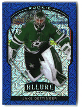 Load image into Gallery viewer, Jake Oettinger 2020-21 Upper Deck Allure Blue Line #91 #/35