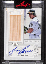 Load image into Gallery viewer, Jose Canseco 2020 Topps Definitive Collection Autograph Relics #DARC-JC #/50