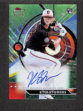 Load image into Gallery viewer, Kyle Stowers 2023 Finest Finest Autographs Green Wave Refractor #FA-KS #/99