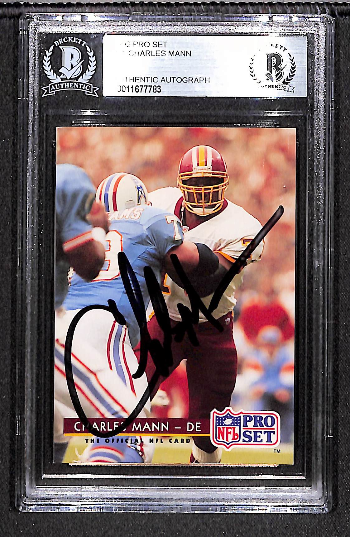 Charles Mann 1992 Pro Set #81 BGS Authentic