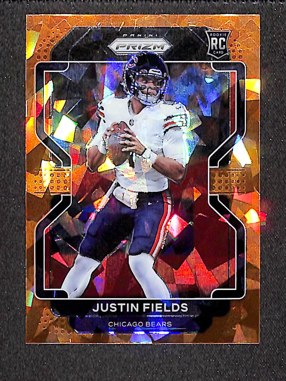 Justin Fields 2021 Panini Prizm Orange Ice #334