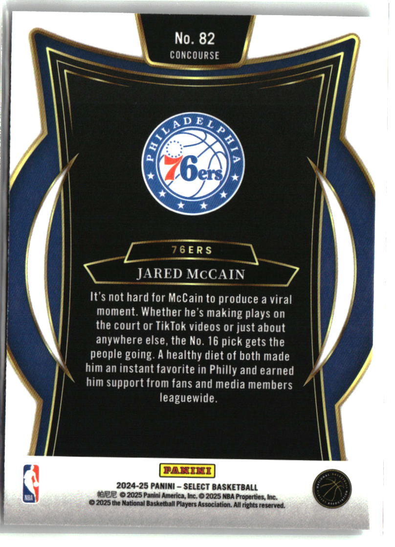 Jared McCain 2024-25 Panini Select #82