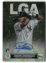 Load image into Gallery viewer, Jasson Domínguez 2024 Topps City to City Autographs #C2C-JD #/99