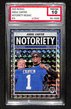 Load image into Gallery viewer, Abdul Carter 2025 Panini Mosaic Notoriety Mosaic #14 Other 10