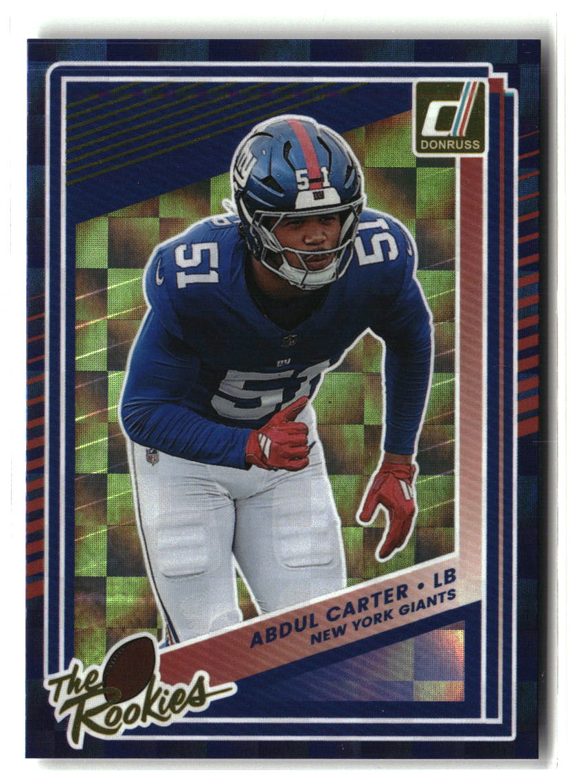 Abdul Carter 2025 Donruss The Rookies #4